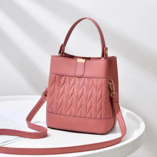 New Design Square Shoulder Bag For Women - Pink - Shop N Save