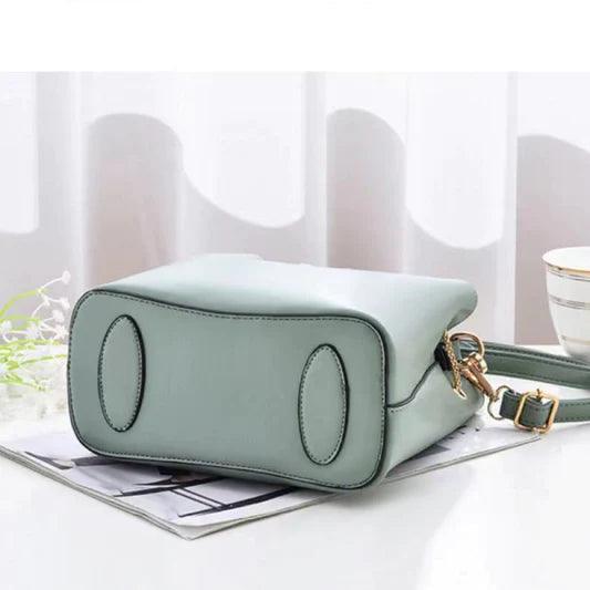 Ladies Simple Chain With Bow Fashion Handbag - Cream White - Shop N Save