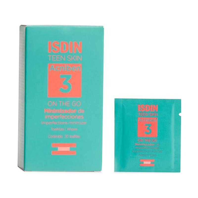 ISDIN TEEN SKIN ACNIBEN MINIMIZADOR IMPER 30u (toallitas) - Shop N Save