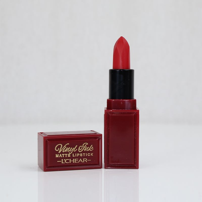 L'chear Soft Matte hexagon Shape Lipstick - Burgundy (07)