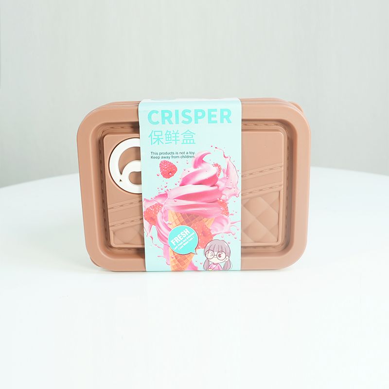 Convenient Set of 4 Plastic Food Storage Containers for Kitchen Use.