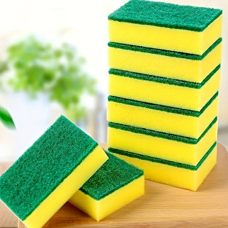 Kanglilai Cleaning Sponges Yellow & Green, Versatile Use - Shop N Save
