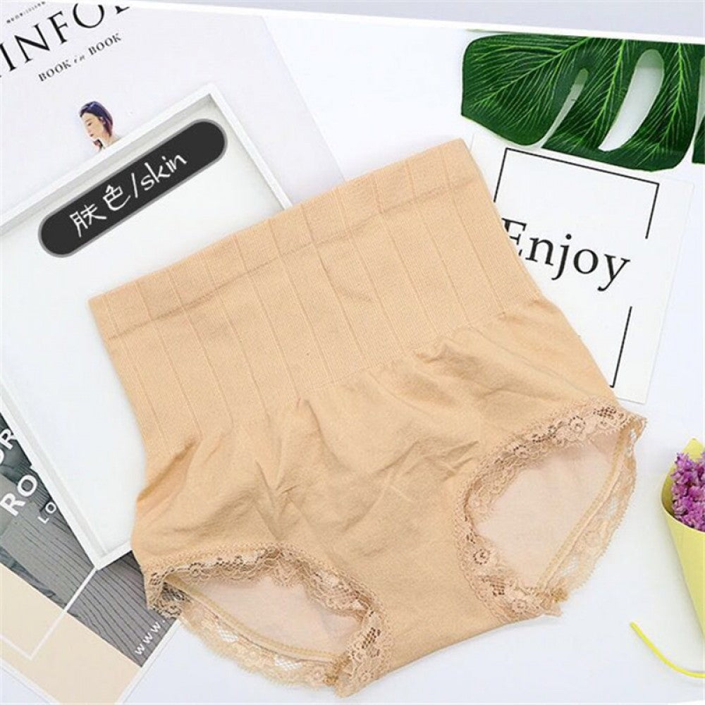 Japan Original Single Seamless High-Waisted Belly Pants - Skin - Shop N Save