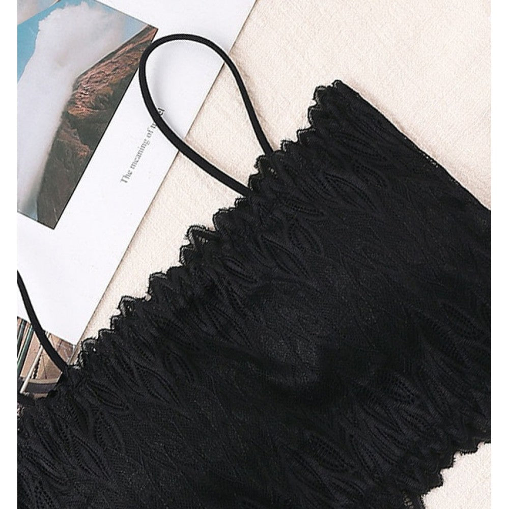 Womens Bralette Padded Fashion Tube Top - Black - Shop N Save