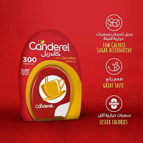 Canderel Sucralose 300's: Zero-Calorie, Sugar-Like Taste, Diabetic-Friendly - Shop N Save