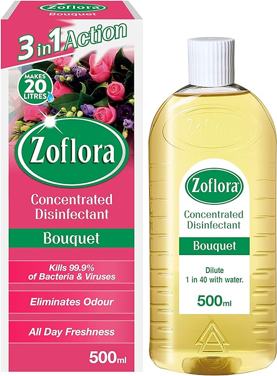 Zoflora Disinfectant: Concentrated, Bouquet Scent, 500ml, Multipurpose - Shop N Save