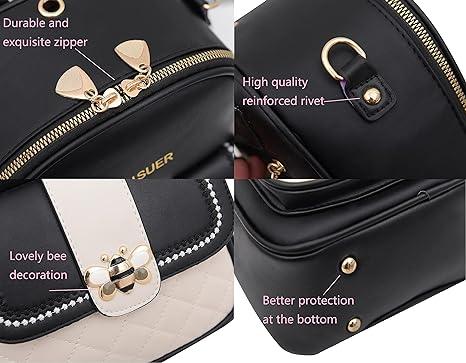 Quality Girls Casual Travel Versatile Backpack - Black - Shop N Save