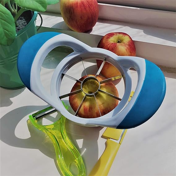 JUJUStore Apple Slicer Set: Stainless Steel, Comfort Handle, Versatile Kitchen Gadget - Shop N Save