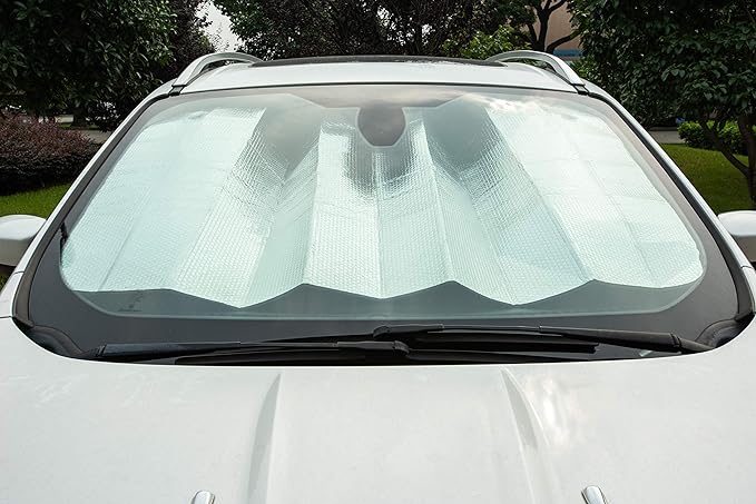 UV Reflecting Foldable Front Windshield Sun Shade - 140x70CM
