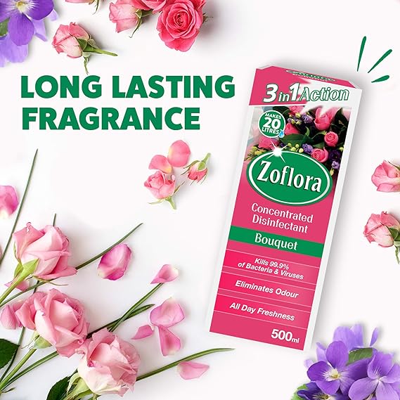Zoflora Disinfectant: Concentrated, Bouquet Scent, 500ml, Multipurpose - Shop N Save