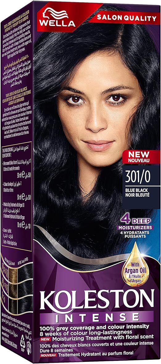 Wella Koleston 301/0: Intense Blue Black Hair Color - Shop N Save