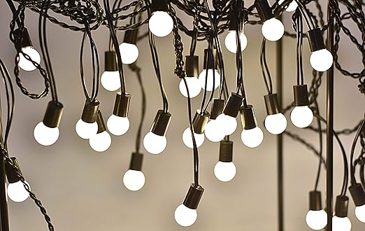 Tu Casa Yellow Ball String Light: 30 Bulbs, 7 Meters, Decorative Glow - Shop N Save