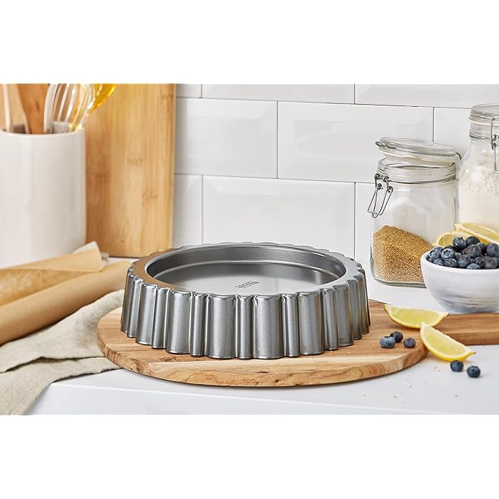 Metallic Professional Non-Stick Mary Ann Cake Pan / Sponge Flan Tin, 27 cm (10.5