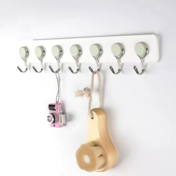 Kitchen Wall Shelf: Strong Hooks, Light Green, Efficient Storage - Shop N Save