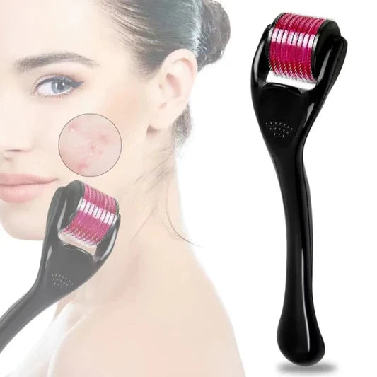 Derma Roller System For Face Massage - Black - Shop N Save