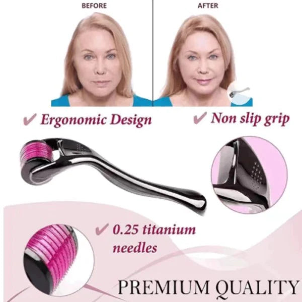 Derma Roller System For Face Massage - Black - Shop N Save