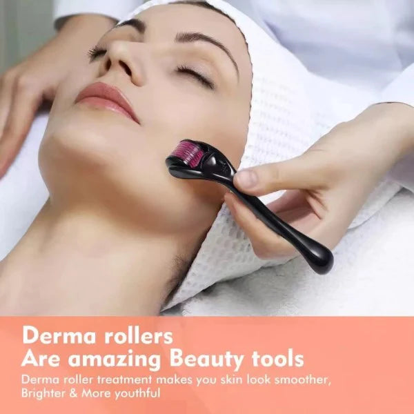 Derma Roller System For Face Massage - Black - Shop N Save