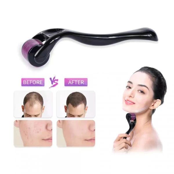 Derma Roller System For Face Massage - Black - Shop N Save