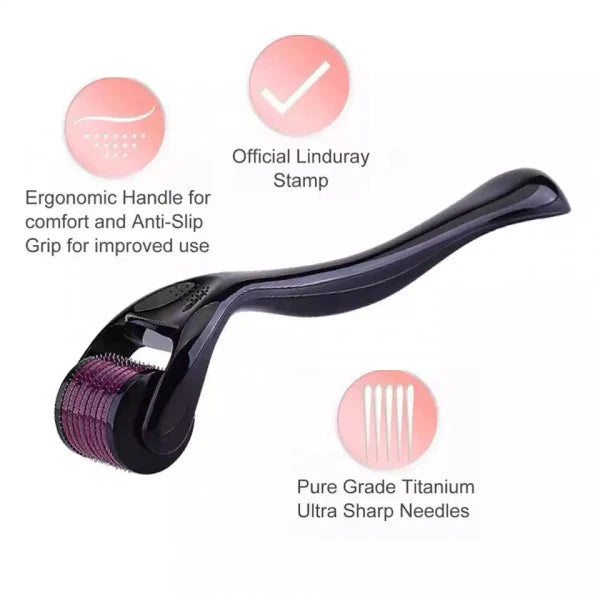 Derma Roller System For Face Massage - Black - Shop N Save