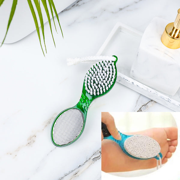 Pedicure Kit: 4-in-1 Foot Care Set with Pumice, Brush, File - Shop N Save