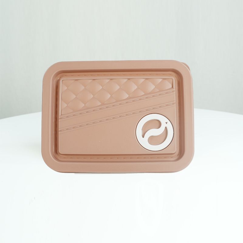 Convenient Set of 4 Plastic Food Storage Containers for Kitchen Use.