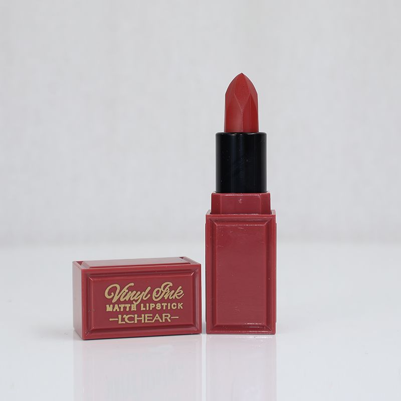 L'chear Soft Matte hexagon Shape Lipstick - Maroon (08)