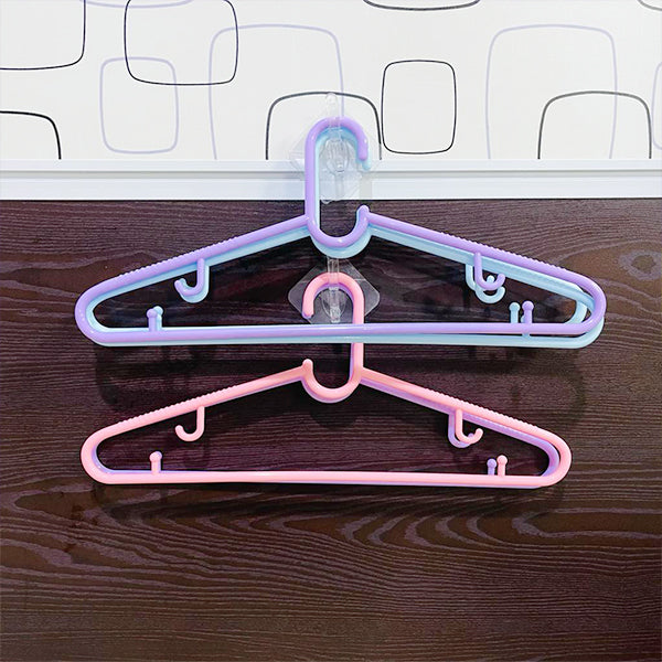 Stylish Multi-Color Hangers: Space-Saving, Durable, Neat Wardrobe - Shop N Save