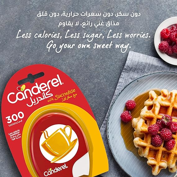 Canderel Sucralose 300's: Zero-Calorie, Sugar-Like Taste, Diabetic-Friendly - Shop N Save