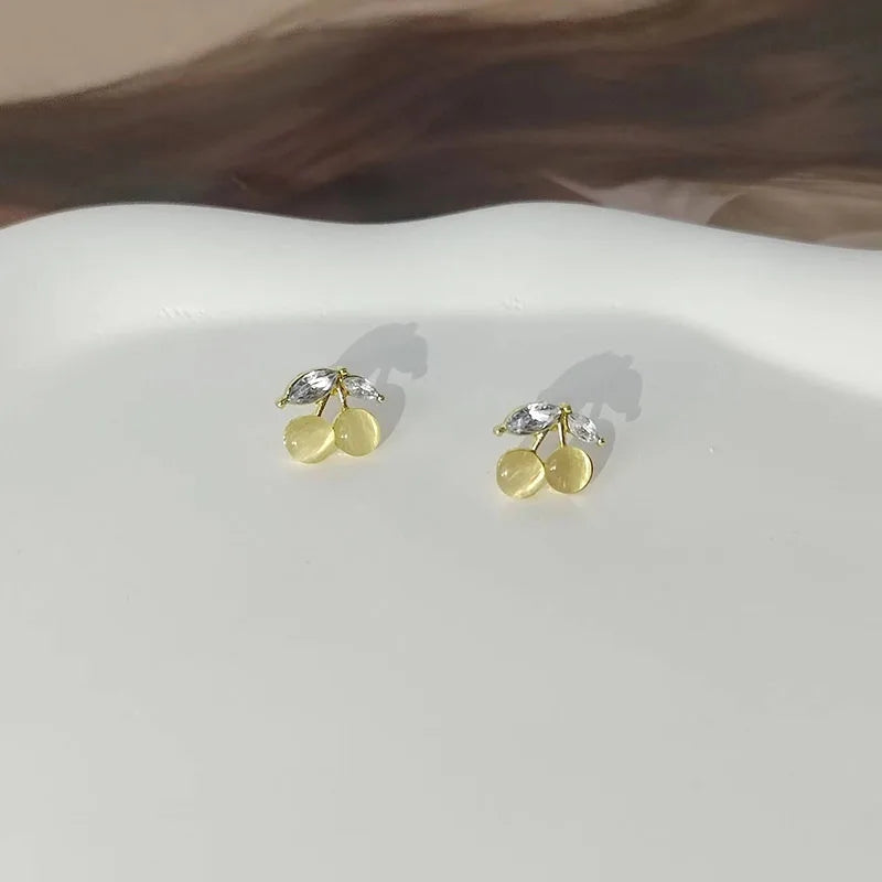 Luxurious Opals Studs: Shiny Gold Earrings, 2023 Trend Wholesale - Shop N Save