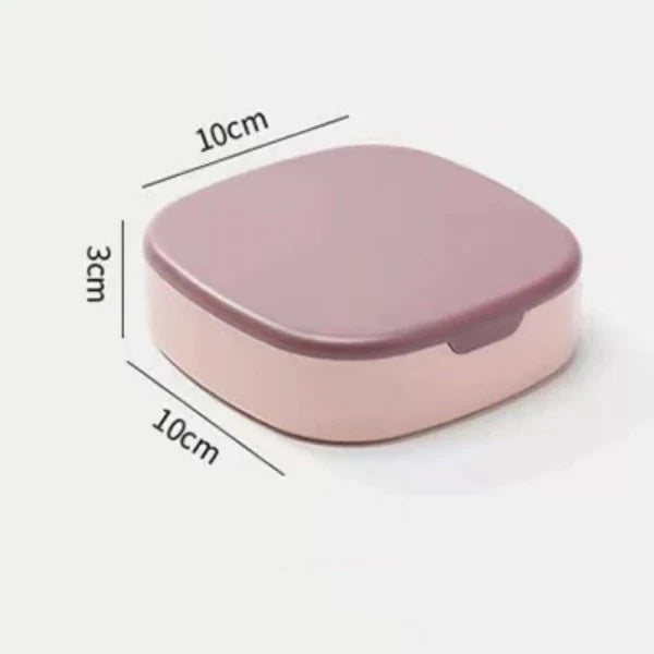 Mini Jewelry Organizer Storage Box With Mirror - Pink - Shop N Save