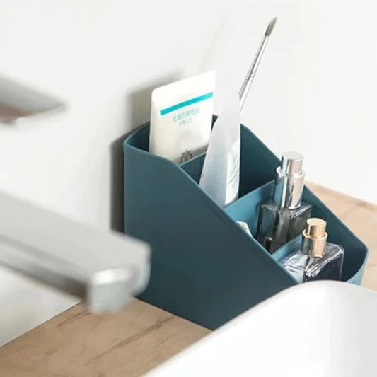 4 Grid Multifunctional Desktop Storage Box Holder - Yellow - Shop N Save