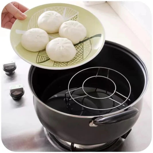 Multi Purpose Stainless Steel Hot Pan Rack - Silver - Shop N Save