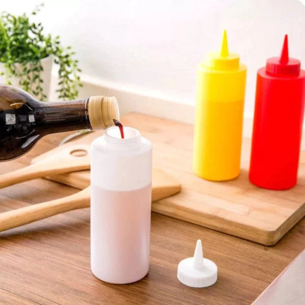 Plastic Squeeze Condiment Ketchup Sauce Bottle - Yellow - Shop N Save