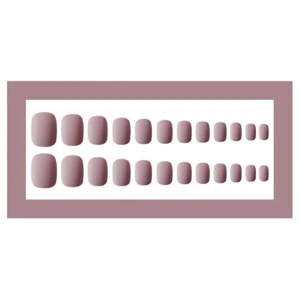 Aqua Belle 24PC Waterproof Nail Set | Easy Glue On | Girls' Stunning Fake Nails - Shop N Save