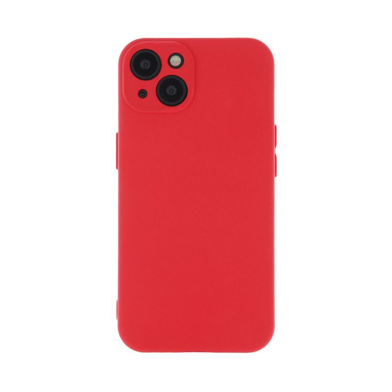 Luxury Silicon case for IPhone 14 Plus (Red)