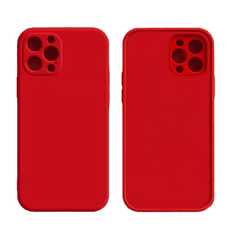 Luxury Silicon case for IPhone 14 pro (Red)
