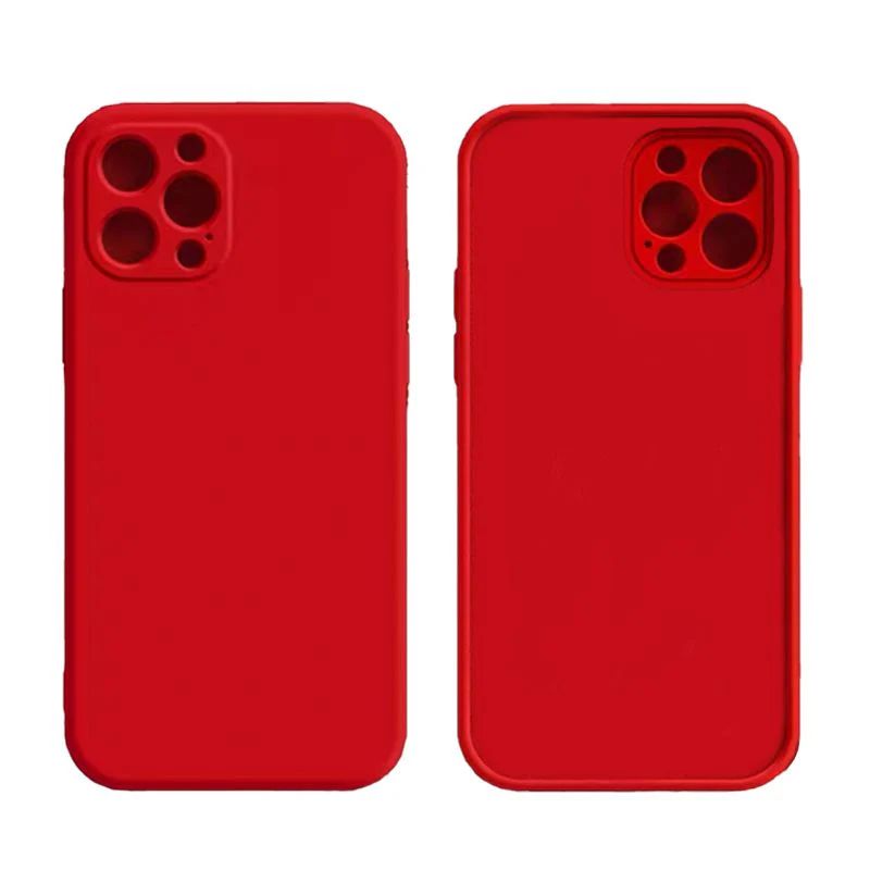 Luxury Silicon case for IPhone 13 Pro (Red)