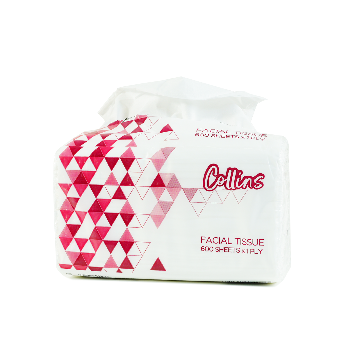 Collins Facial Tissue: 1x4 Pack, 600 Sheets, Soft 1-Ply Comfort - Shop N Save