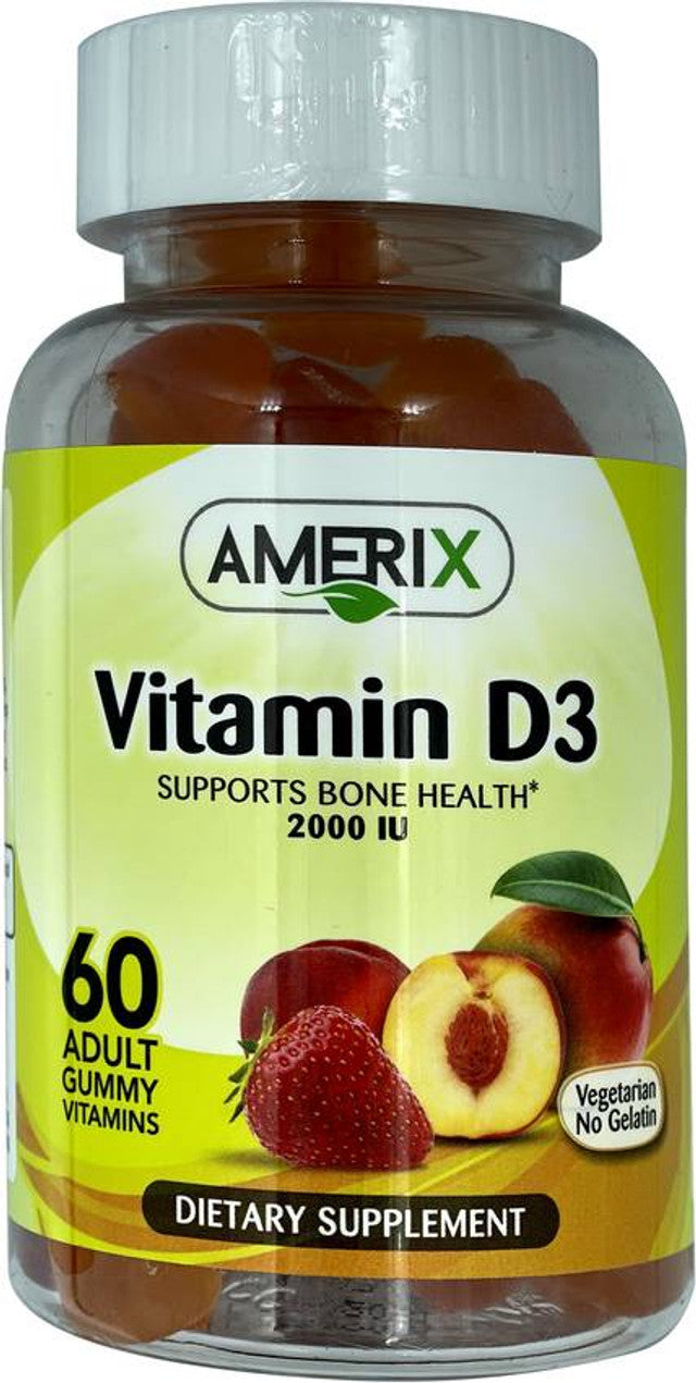 Amerix Vitamin D3 Gummies: 2000 IU, 60s, Bone and Immune Support - Shop N Save