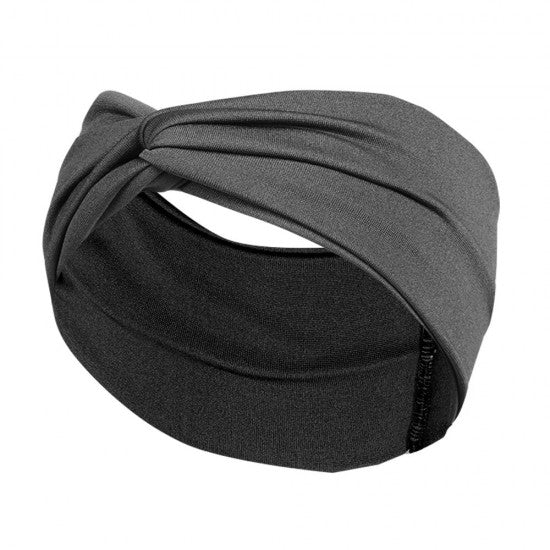 Boho Wide Twist Head Bands Head wraps Thick Hair Accessories - Black