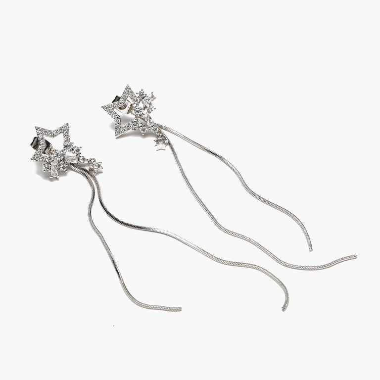 Silver Star Earrings: Delicate Design for Everyday Elegance. - Shop N Save