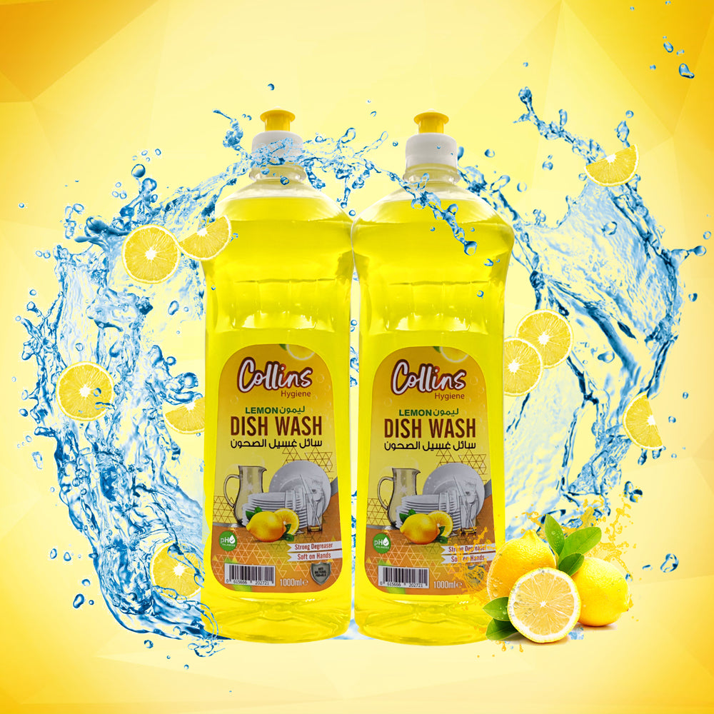 Collins Hygiene - Dishwash - Lemon + Pomegranate 1000ml - Promo Pack