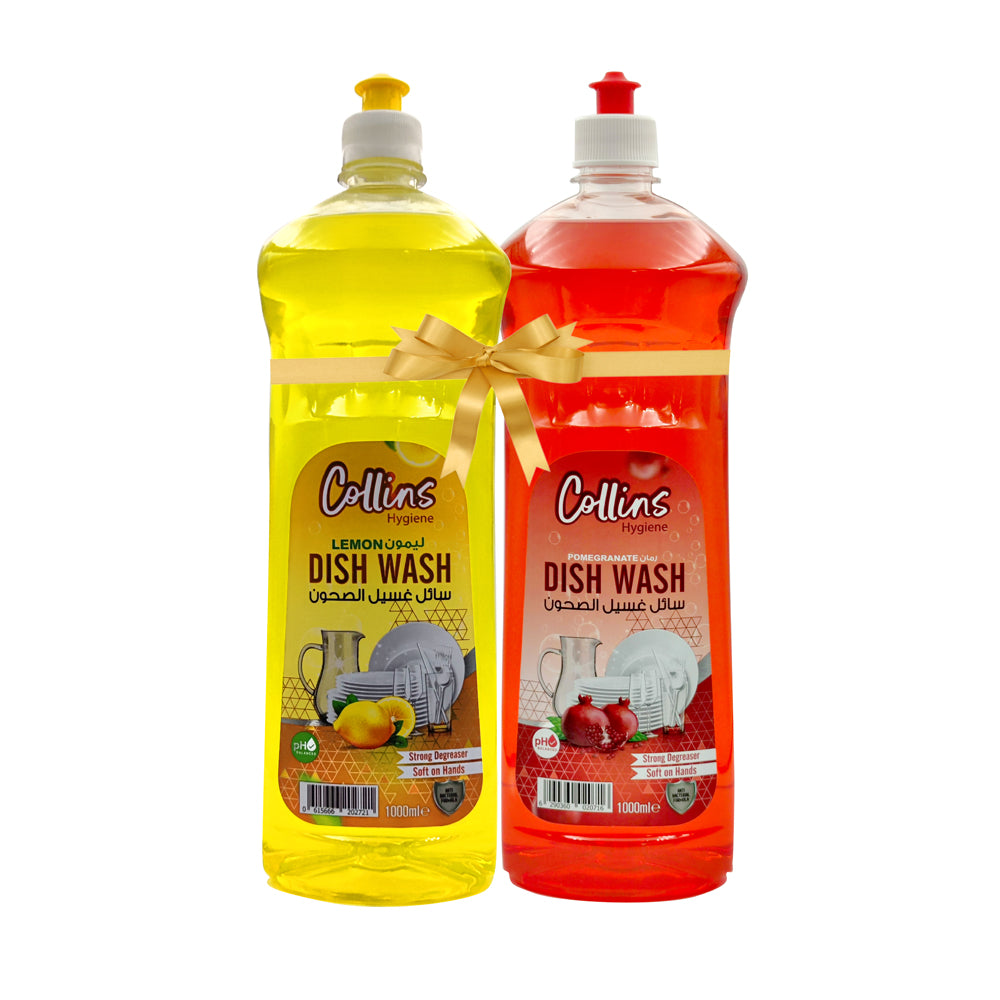 Collins Hygiene - Dishwash - Lemon + Pomegranate 1000ml - Promo Pack