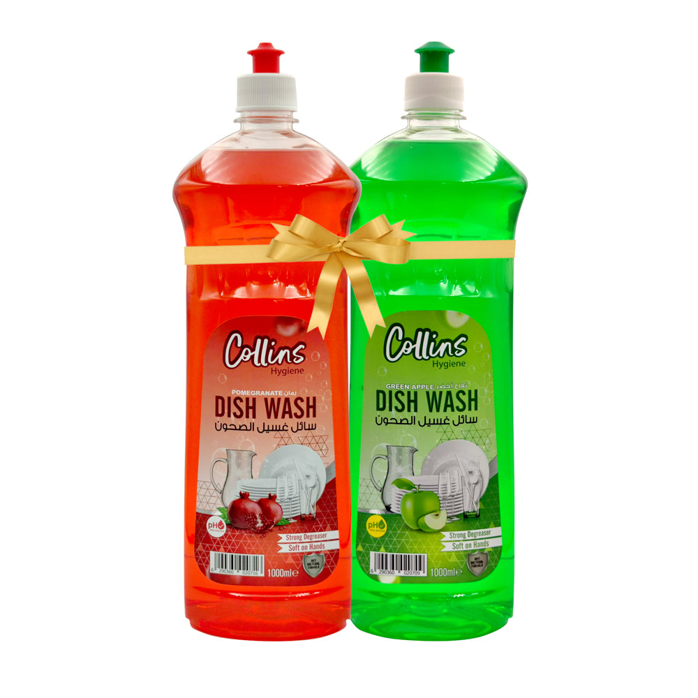 Collins Hygiene - Dishwash - Pomegranate + Green Apple 1000ml - Promo Pack