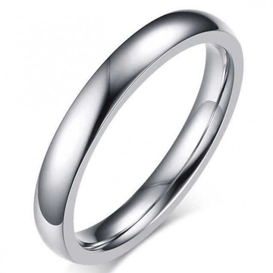 Ceramic Ring Smooth Cut Surface For Men Women Silver