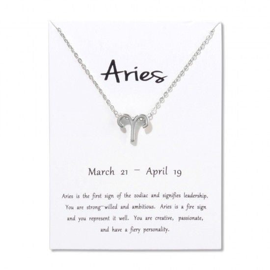 Constellations Necklace Pendant Aries Silver