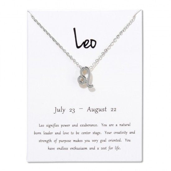 Constellations Necklace Pendant Leo Silver