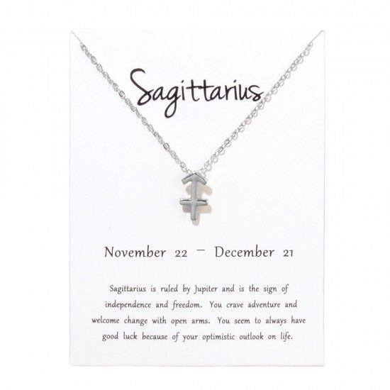 Constellations Necklace Pendant Sagittarius Silver