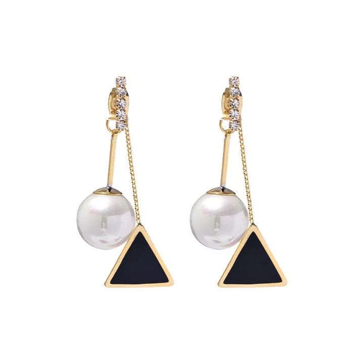 Perla Tuxedo Earrings: Classic Pearl Accent for Timeless Elegance - Shop N Save