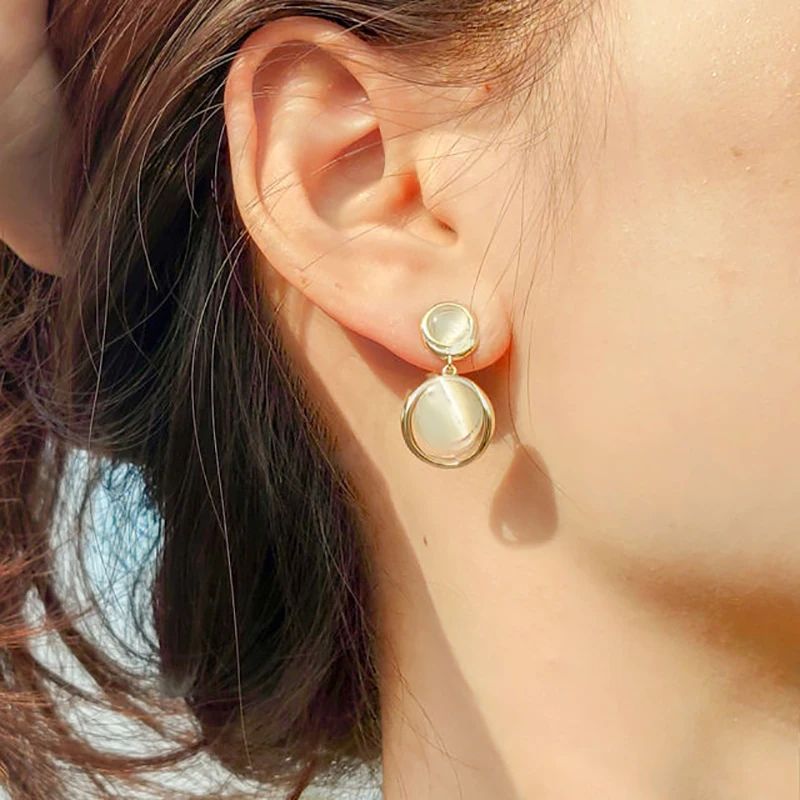 Elegant Opal Petal Studs: 2021 New Classic Luxury for Girls - Shop N Save